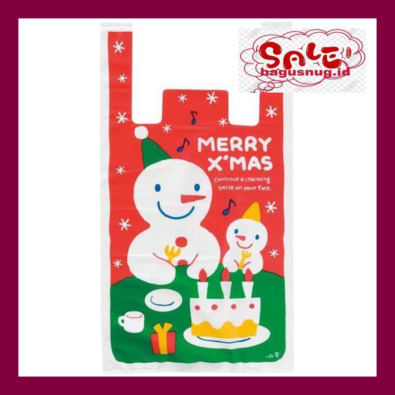 

Perlengkapan Natal -Ty- L Kantong Edisi X'Mas, Kantong Kado Natal, Paper Bag Natal Motif Santa