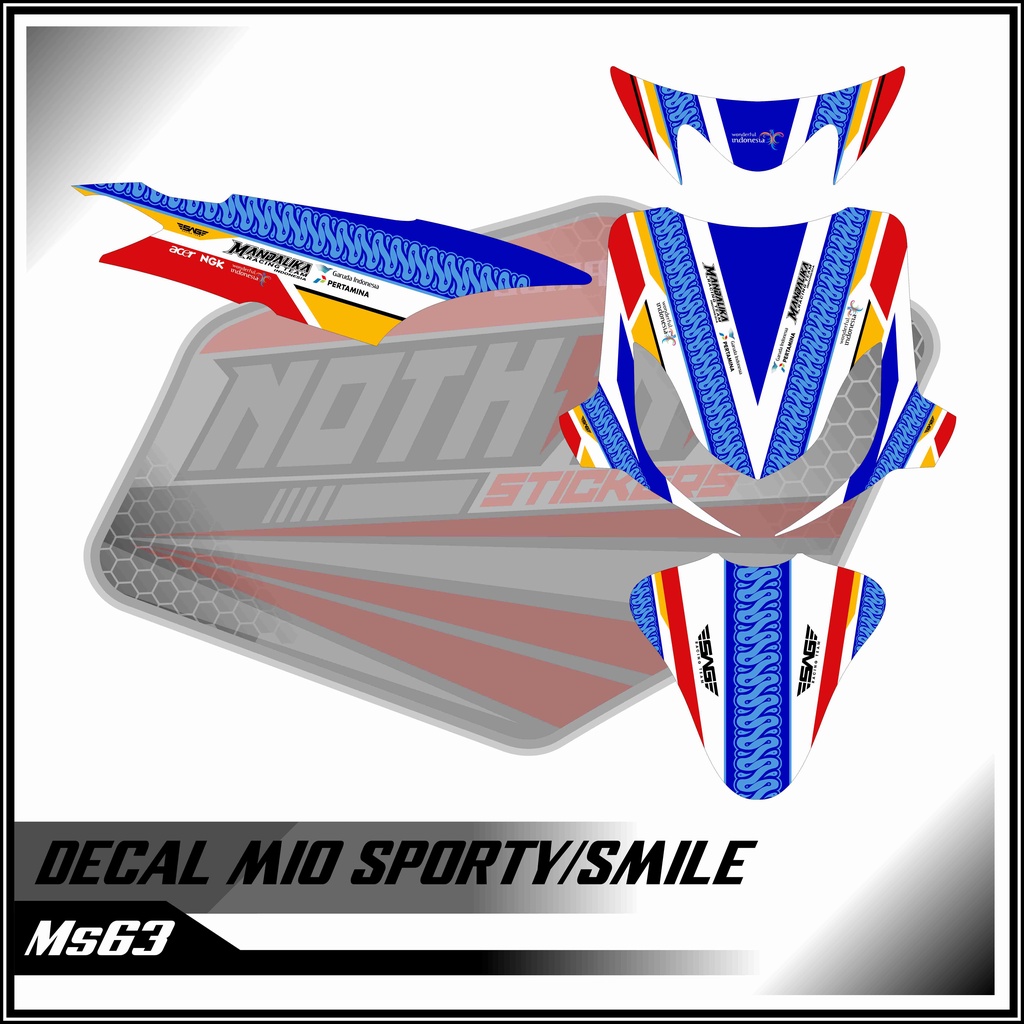 decal mio sporty/smile mandalika 63