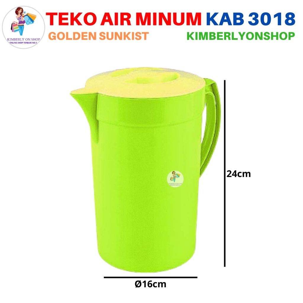 Teko Air Minum Tempat Air Tanpa Saringan KAB 3018 Golden Sunkist