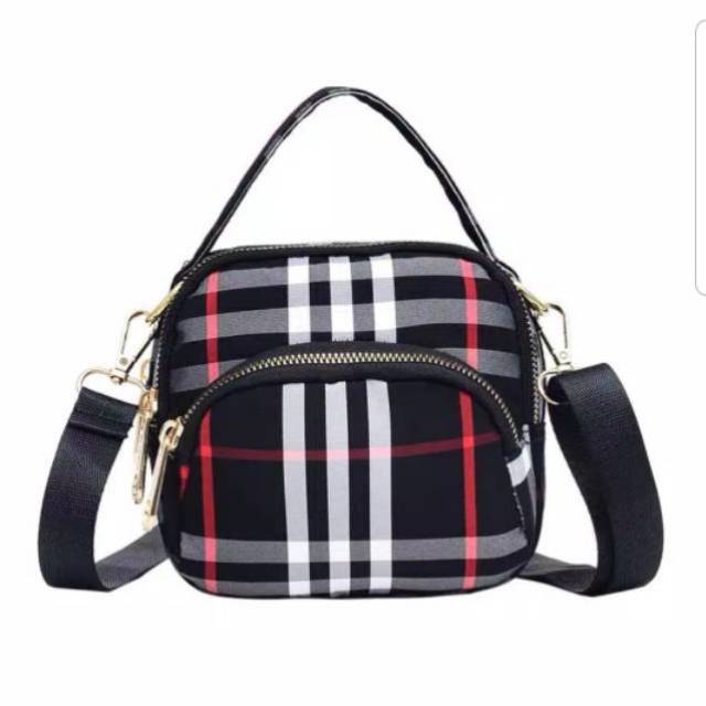 Tas Wanita Import Jinjing Selempang CHIBAO CB7701 corak Blueberry Style Motif Parasut