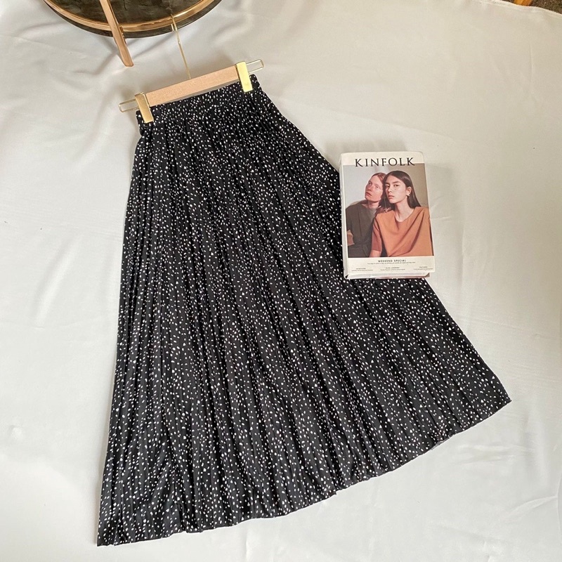 ROK PLISKET MOTIF / ROK PLISKET MOTIF BINTIK / ROK PLISKET MOTIF POLKADOT / ROK PLISKET MOTIF BUNGA