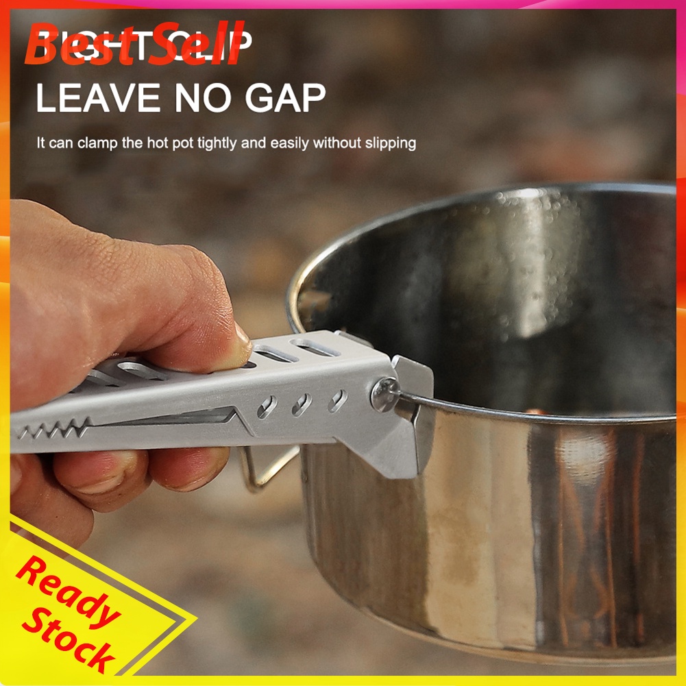 Anti-Scald Pot Pan Bowl Gripper Outdoor Camping Cookware Handle Holder Clip