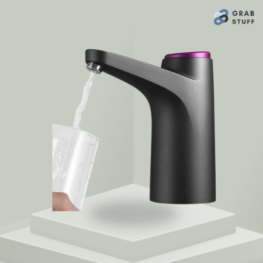 Pompa Galon Electric Rechargeable Murah Desain Minimalis Simpel Mode Tekan / Pompa Elektrik Air Minum Galon Warna Hitam Elegan Daya Baterai Kuat Tahan Lama Dapat Dicas USB / Pompa Galon Sentuh atau Tekan Silikon Food Grade Pompa Listrik Air Minum Murah