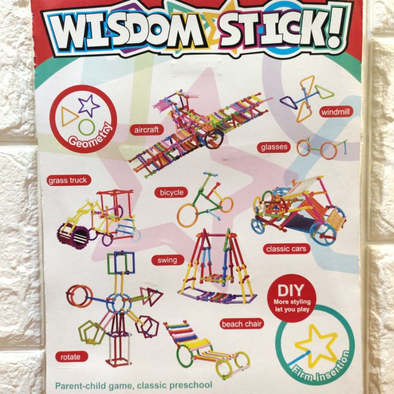 Mainan Wisdom Stick Anak Edukatif - Lego Puzzle Kreatifitas Edukasi