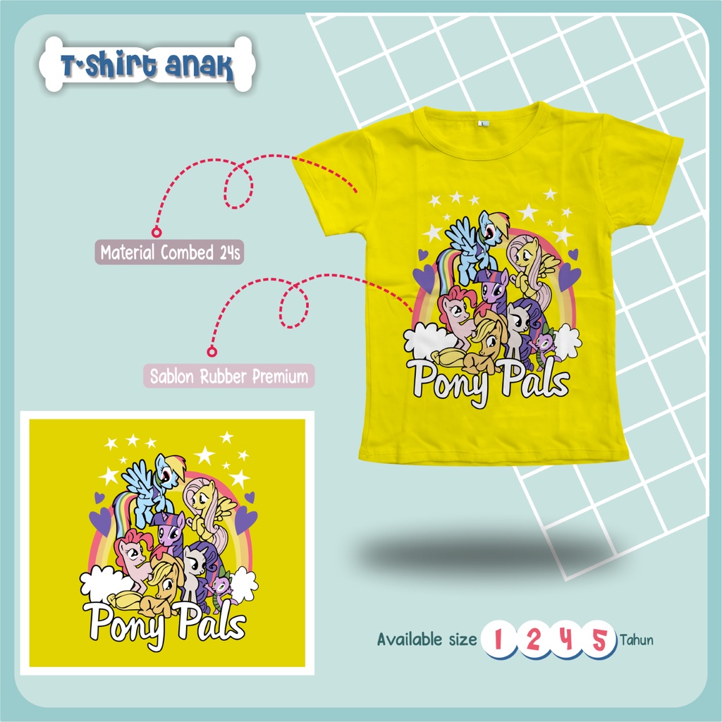 Baju Anak Perempuan / Kaos Anak Perempuan / Kaos Little Pony / Kaos UNICORN / Kaos Anak 1 sampai 5 tahun/ Kaos bayi / Kaos Perempuan