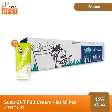 

BISA BAYAR DITEMPAT Susu UHT Full Cream Greenfields 125 ml - Isi 40 pcs