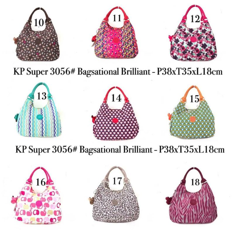 Tas wanita large kipling 3056 bagsational brilliant tote bag