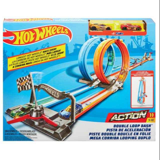 Jual Track Hot Wheels Double Loop Dash 