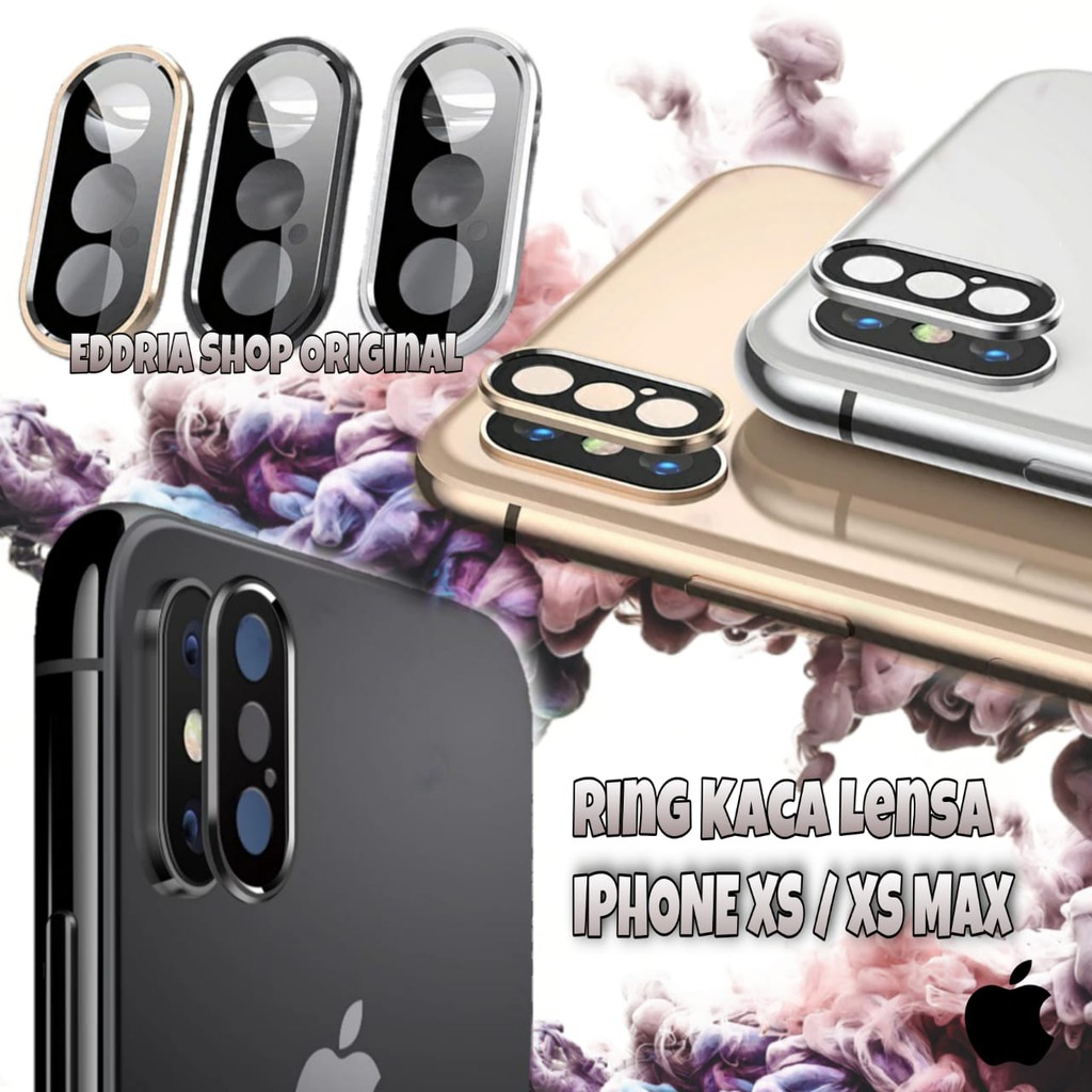 LENSA  KACA  KAMERA  BELAKANG XS / XS MAX FULLSET RING ORIGINAL