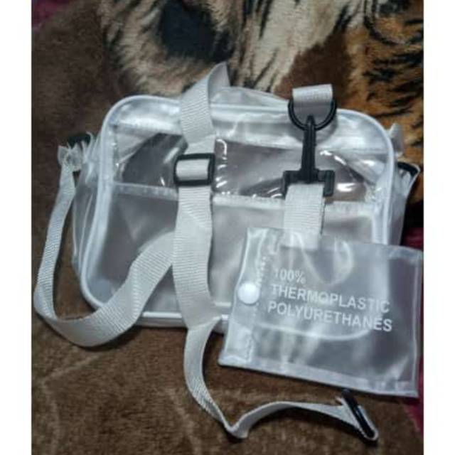 Sling bag transparan wanita