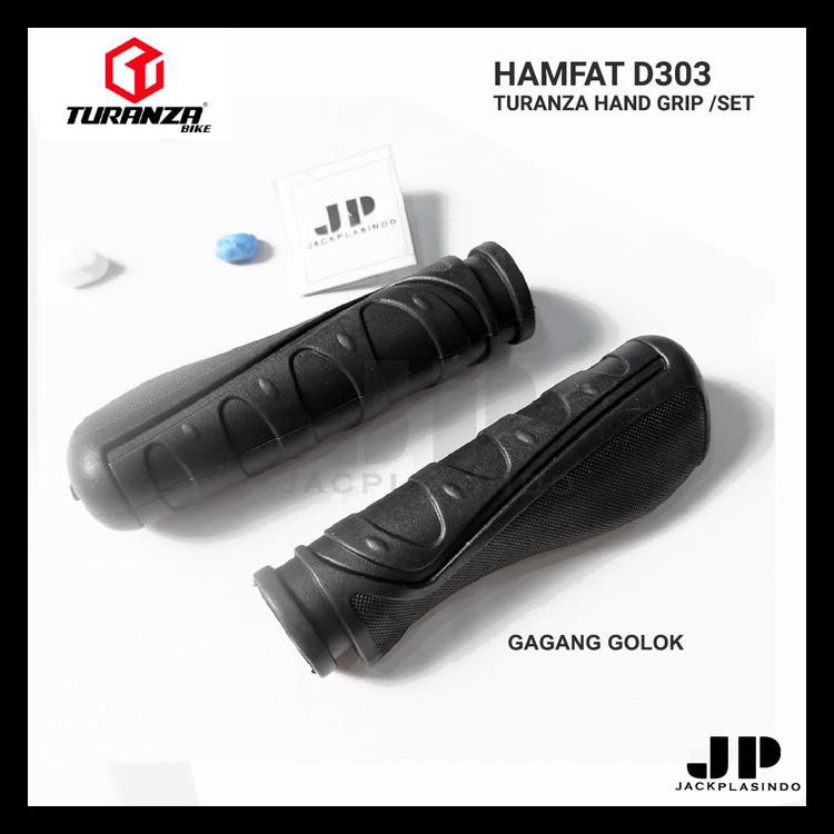 Hamfat Karet Turanza D303 Gagang Golok - Hitam /Set