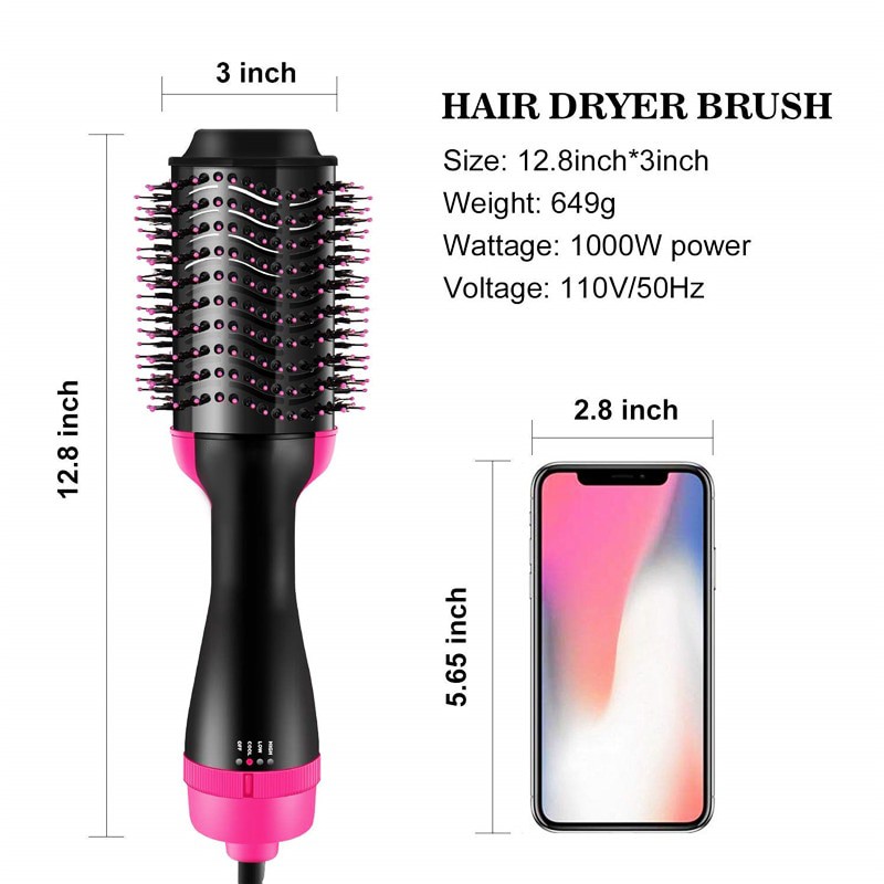 COD Alat Kecantikan Sisir Roller Hair Dryer Rambut 2 in 1 Volumizer Curler Comb - OLOEY WB-336