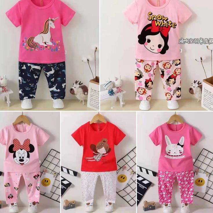 Piyama Anak Impor Ku bao Lengan Pendek Girl 2