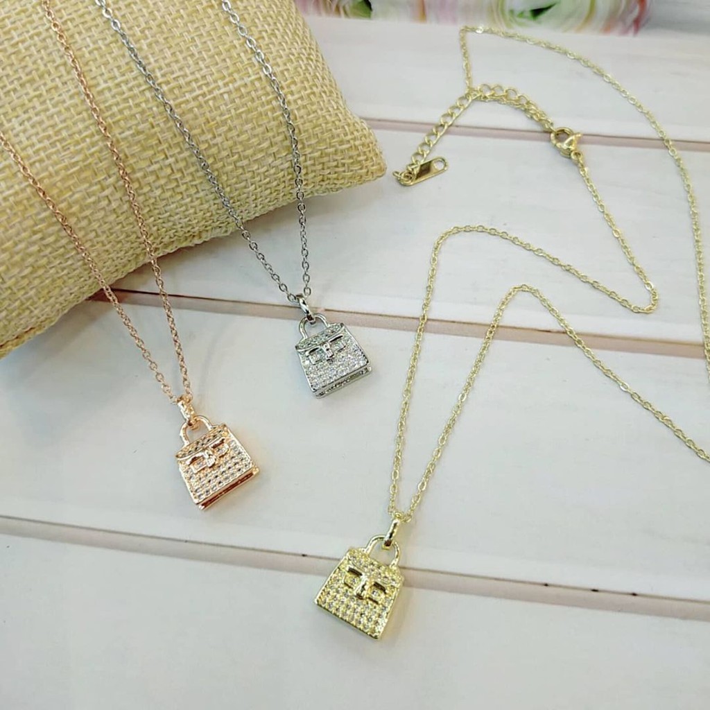 Aksesories Wanita Kalung Wanita Fashion Korea Impor Ori Titanium Anti Karat KT677