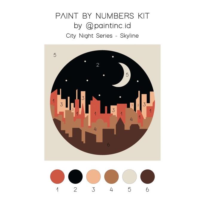 

Paint by Numbers Kit: City Night Series - Skyline | Paint Inc
