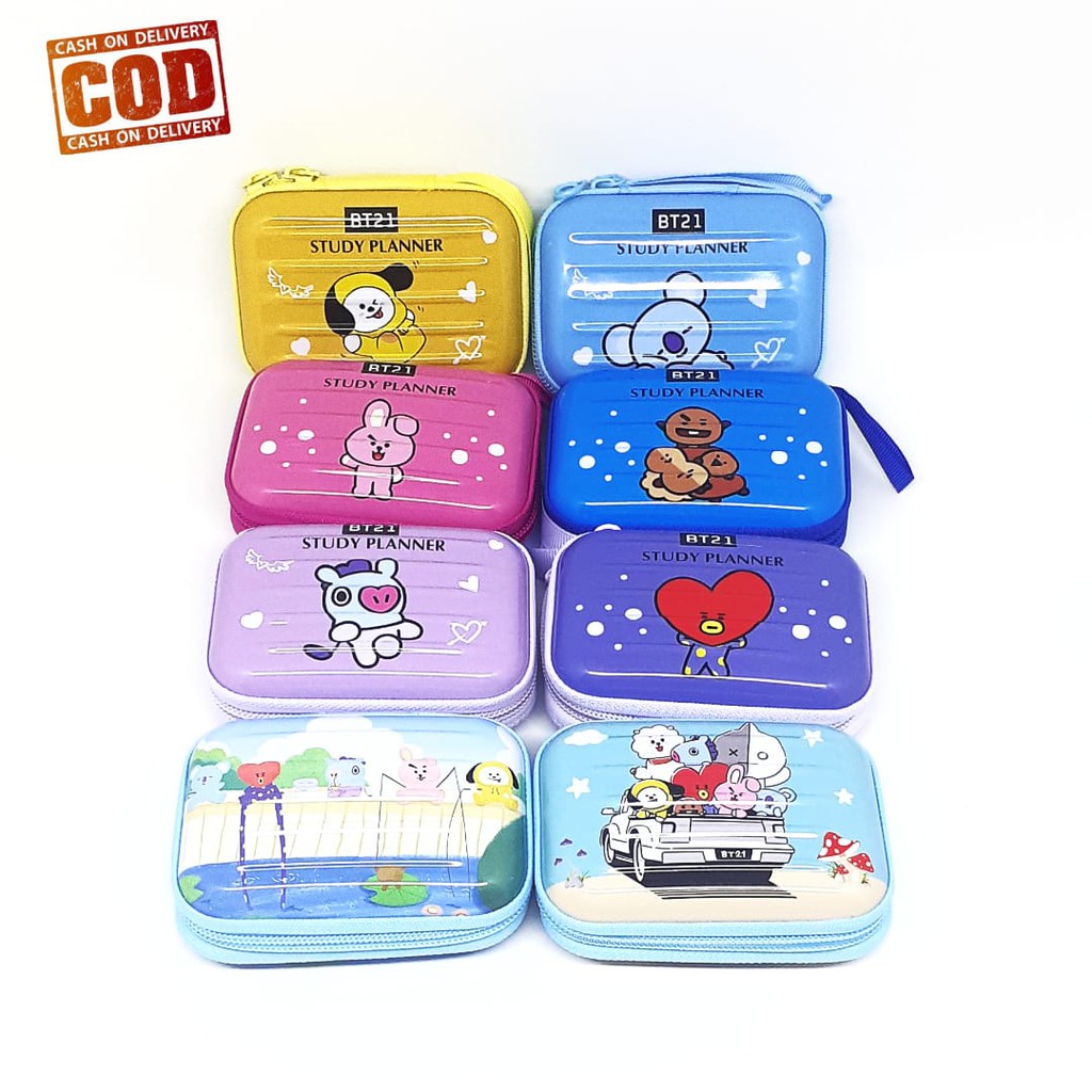 Dompet koin mini BT21 bentuk koper mini murah dompet koin karakter