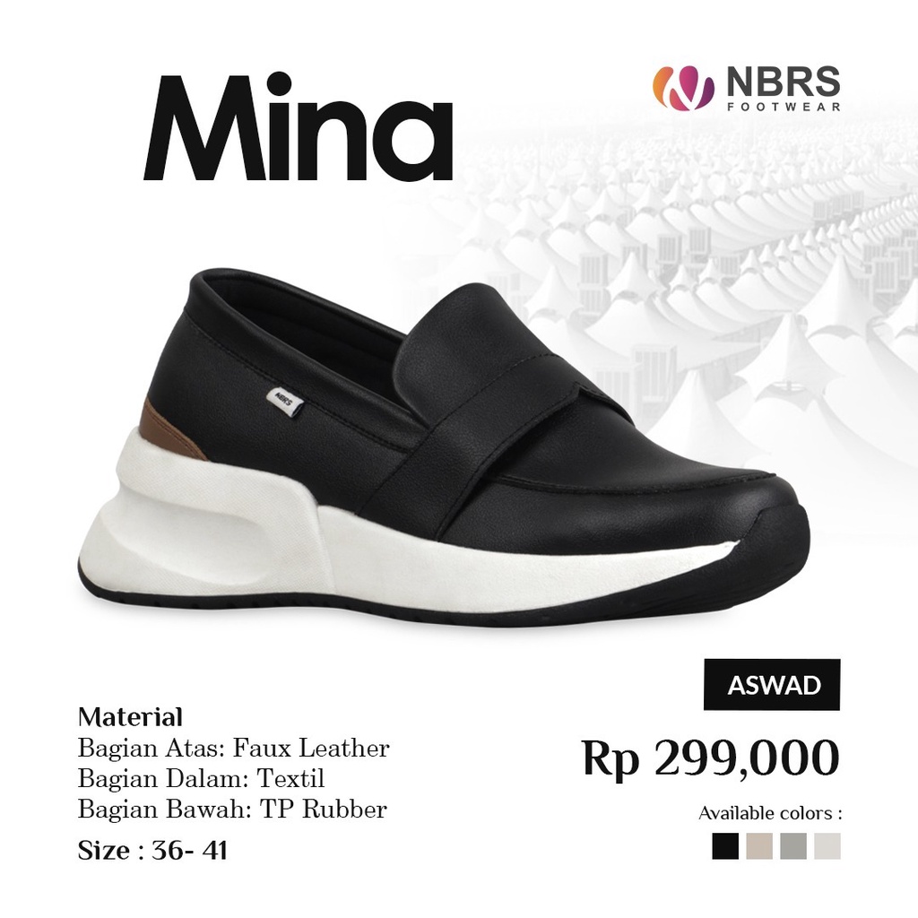 NBRS FOOTWEAR MINA SHOES SLIP ON CASUAL SNEAKERS TRENDI