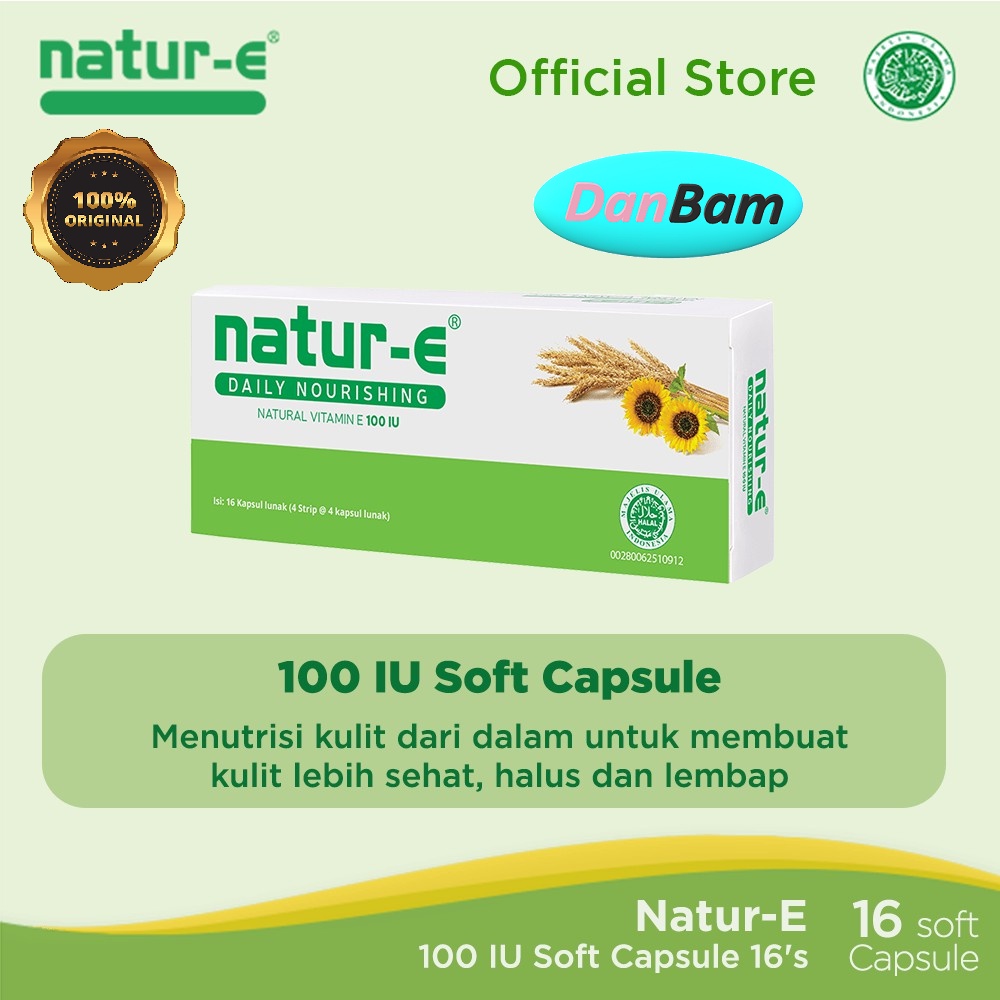 Natur-e 100 &amp; 300 IU Soft Nourishing Advanced White capsule 16's (DANUR16S)