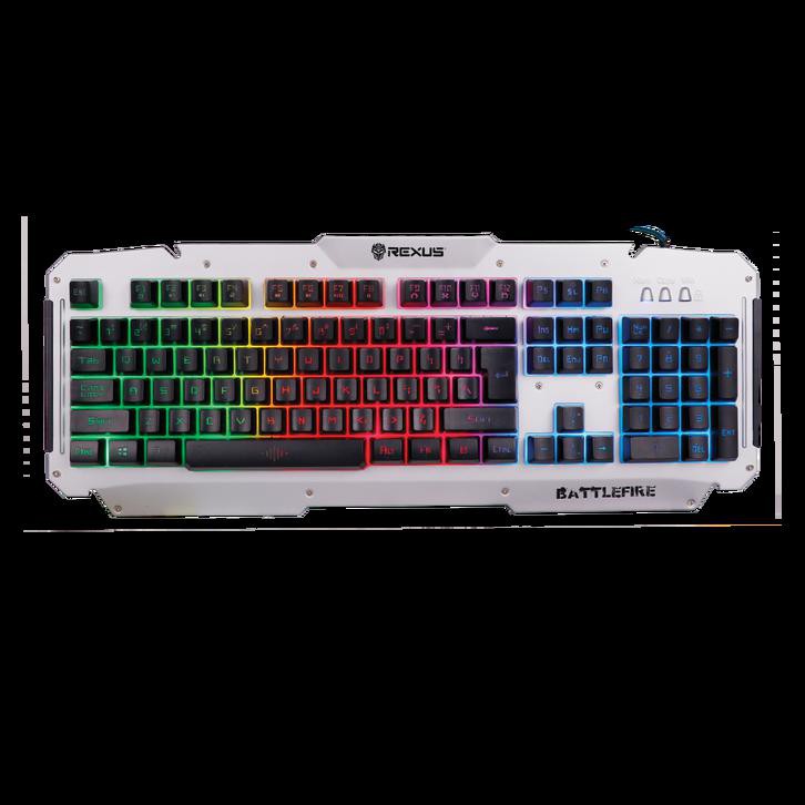 BERGARANSI Keyboard Gaming Rexus K9D Semi Mechanical 19 Keys Anti Ghost - Perak
