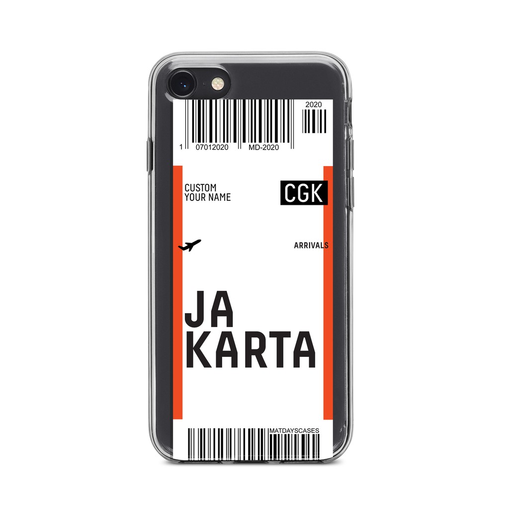 Jual Soft Case Casetify Boarding Pass / Tiket Pesawat Asus Zenfone 3 4