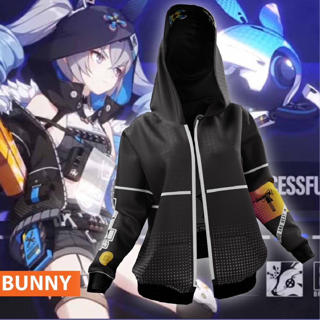 Bronya Casual Jaket Haxxor Bunny Honkai Impact 3