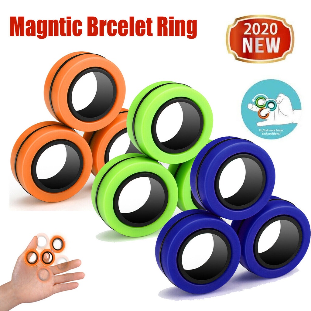 Jual 3PCS Stress Relief Magnetic Finger 
