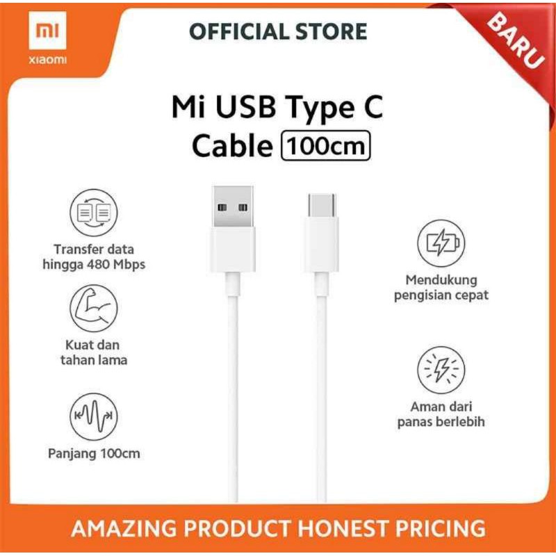 Xiaomi Mi USB Type C Cable Original Asli