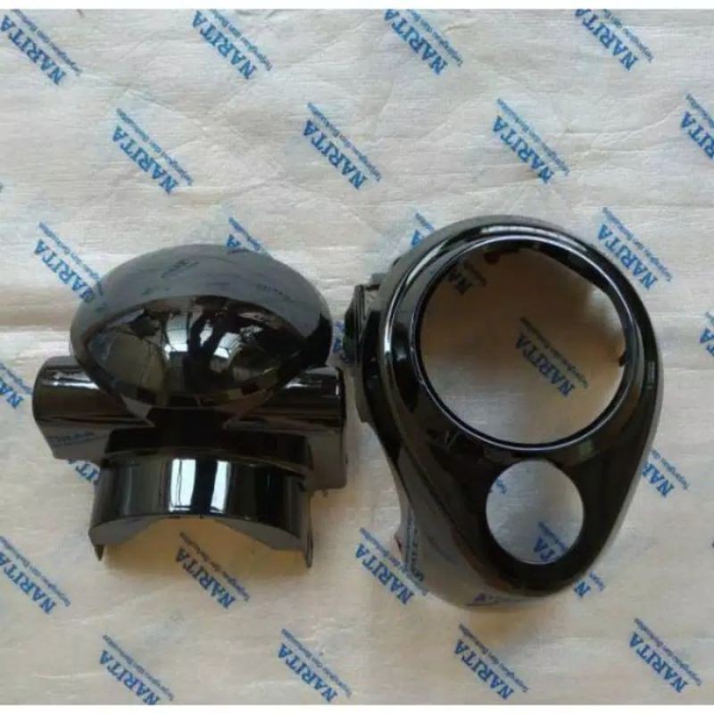 Batok kepala depan belakang honda scoopy lama karbu warna hitam