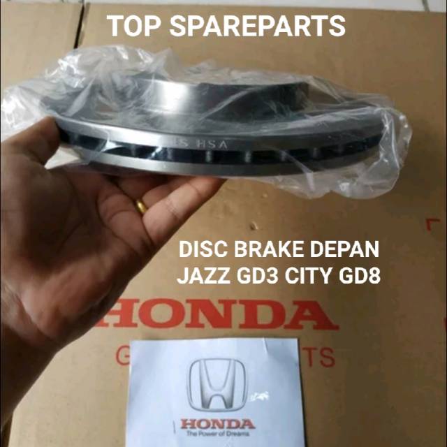 DISC BRAKE PIRINGAN CAKRAM REM DEPAN HONDA JAZZ GD3 2004-2007 CITY GD8 2003-2008