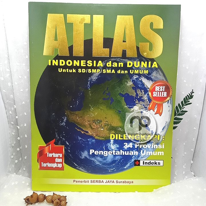 ATLAS DUNIA ukuran BESAR penerbit SERBA JAYA