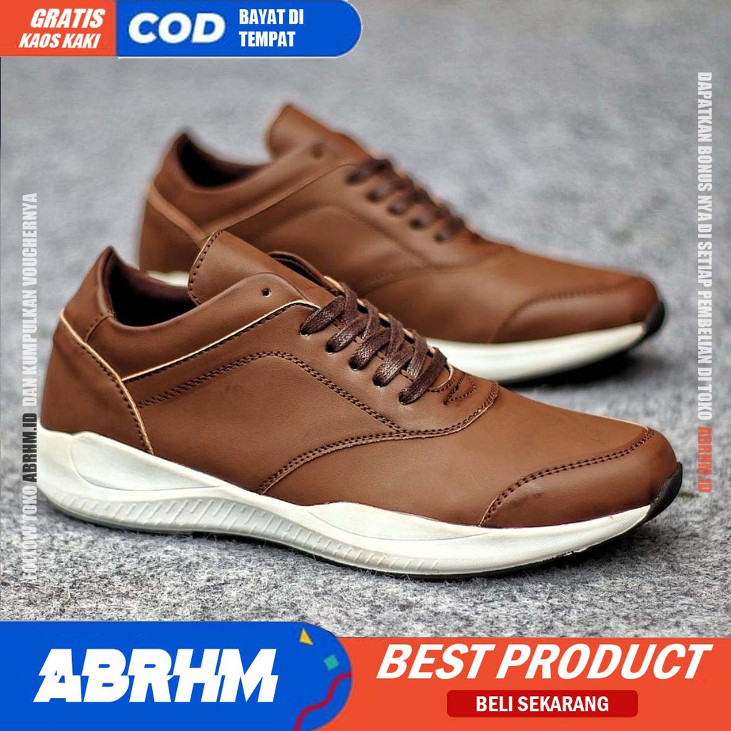 MOGIL Sepatu Sneaker Pria Sepatu Pria Casual Sepatu Sneakers Cowok / Cowo Ori Sepatu Kasual Kerja Kuliah Kondangan Gaya Santai Keren Kekinian Original Murah Terlaris