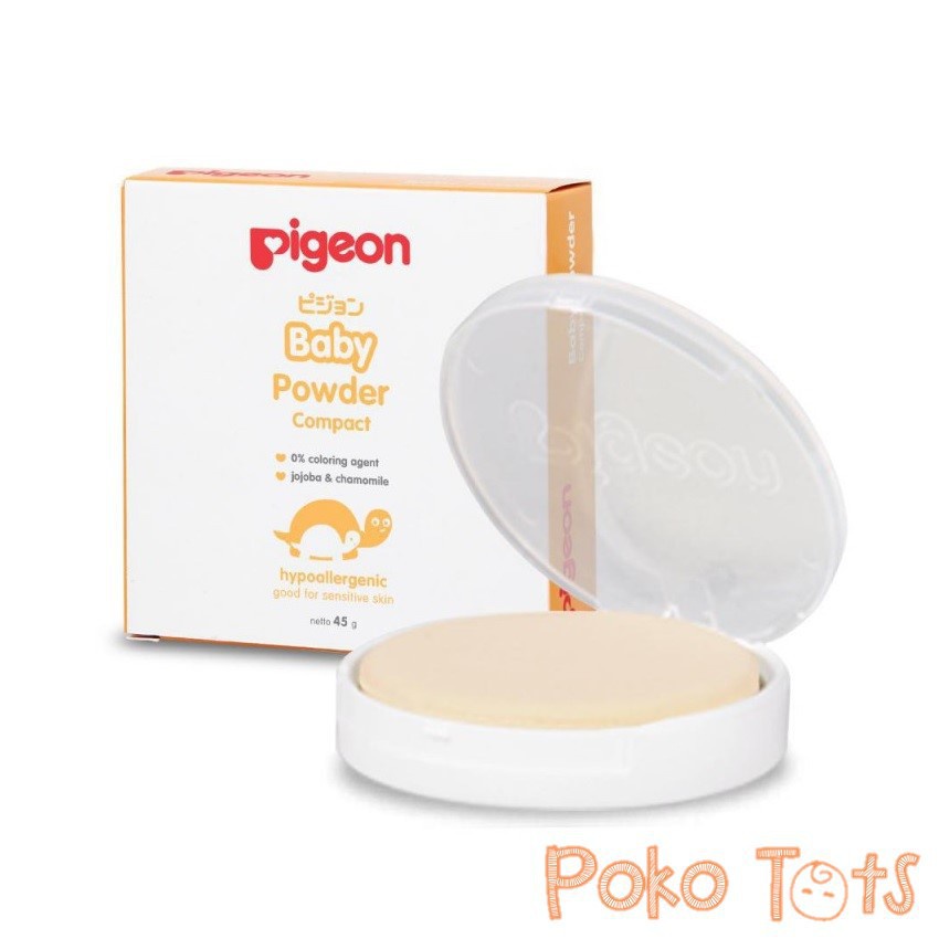 Pigeon Baby Compact Powder Cake Bedak Bayi Padat 45gr WHS