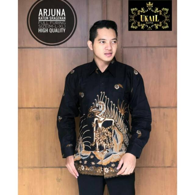 Kemeja Batik Lengan Panjang Pendek Arjuna Ori Ukail Batik