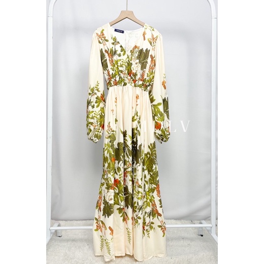 MDLV ~ 05520# Nameena Maxi Dress Premium Dress Summer Fashion Import