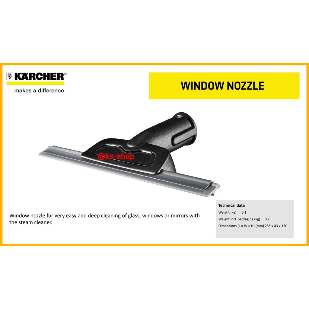 Karcher Window Nozzle For Steam Cleaner