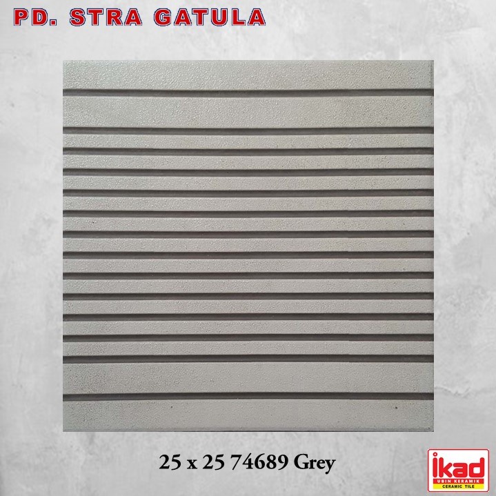 Keramik Ikad 25 x 25  74689 Grey / Ikad Tile 25 x 25 74689 Grey - Keramik Kamar Mandi