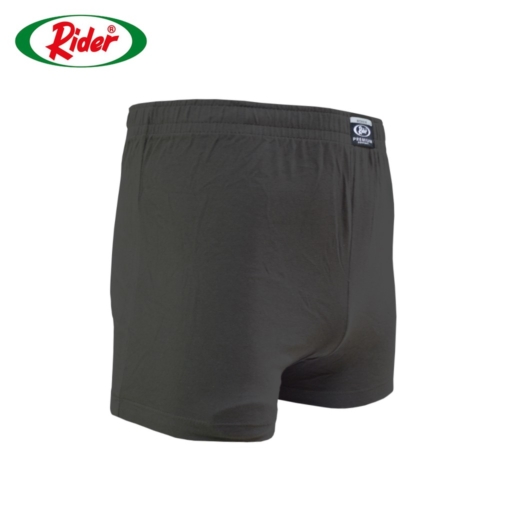  Celana Boxer Rider  Premium Pria R812BCR Abu Abu No 