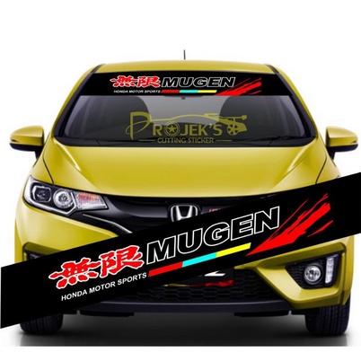 STICKER STIKER KACA DEPAN MOBIL NEW HONDA BRIO JAZZ WRAPPING KACA MOBIL DEPAN HONDA NEW BRIO JAZZ