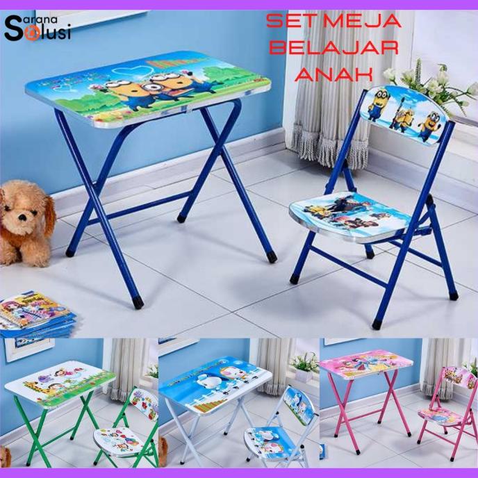 

Set Meja Kursi Belajar Anak Motif Kartun Lucu 60 X 40 Cm Portable M9I99Vrdfr