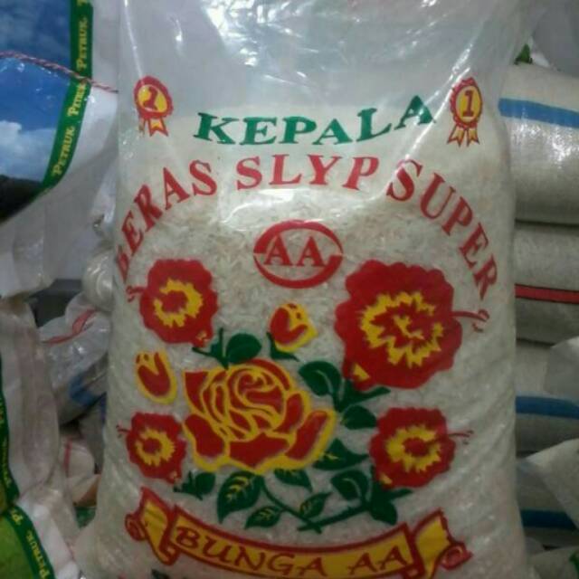 

Beras setra ramos Cap bunga 5kg pulen kemasan plastik Via gosend only