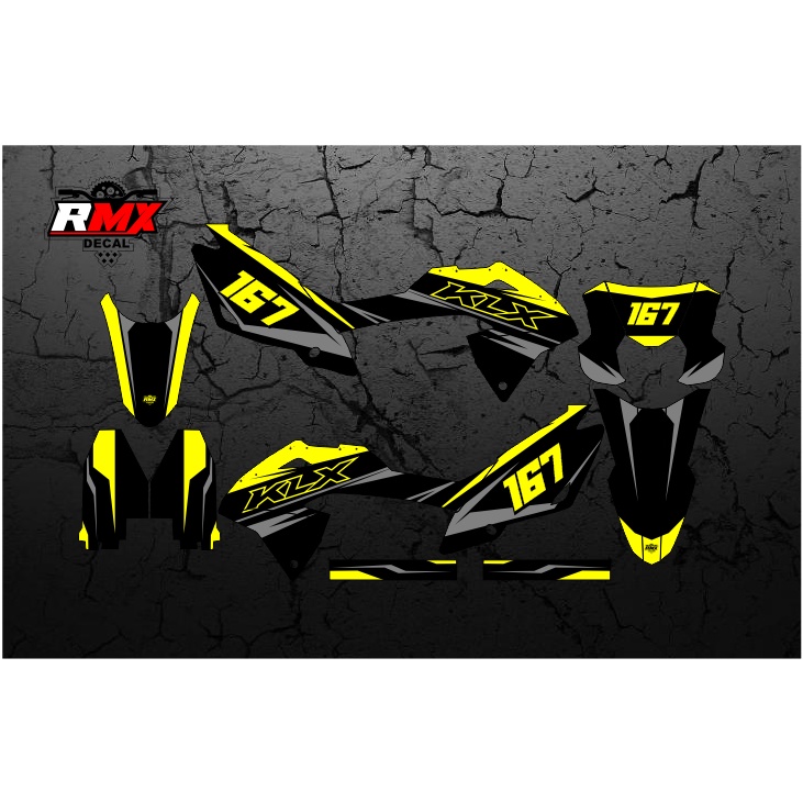DECAL KLX BF FULLBODY (016) DEKAL STIKER KLX 150 BF/G/SE/NEW 2016 2017 2018 2019 2020 2021 2022 HITA