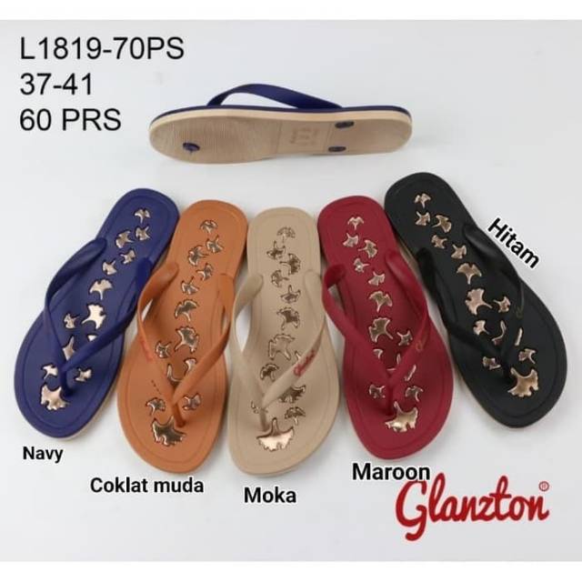 Sandal jepit glanzton