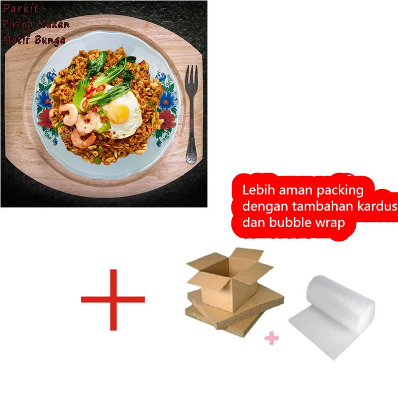 PIRING / MAKAN PARKIT /STONE WARE / BUNGA