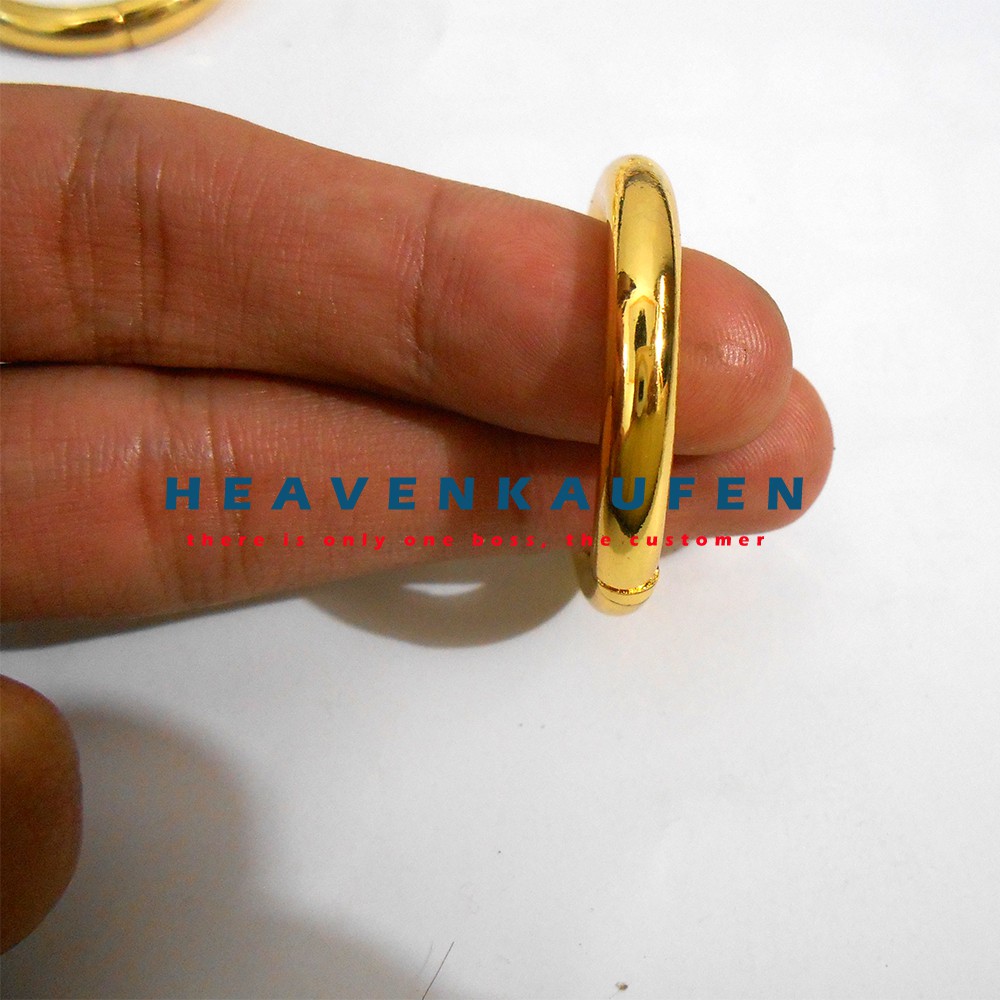 Ring Bulat (Ring O) Warna Gold/Emas Diameter 2,5 cm Tebal 5 mm