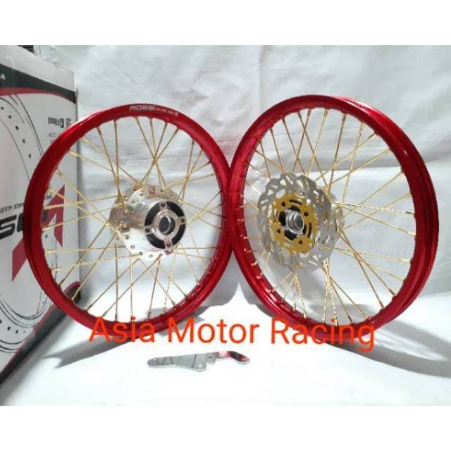 Sepaket Velg Jari Jari Sonic 150 R - Paketan Velg Tromol Set Jari2 Sonic 150 R  Cakram Breket Depan