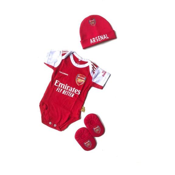 Serbu sekarang--baju bola jumper jersey arsenal bayi set name