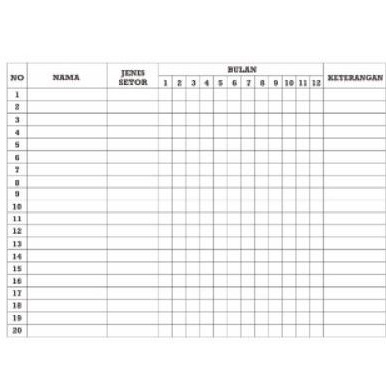 

buku angsuran cicilan kredit custom sampul