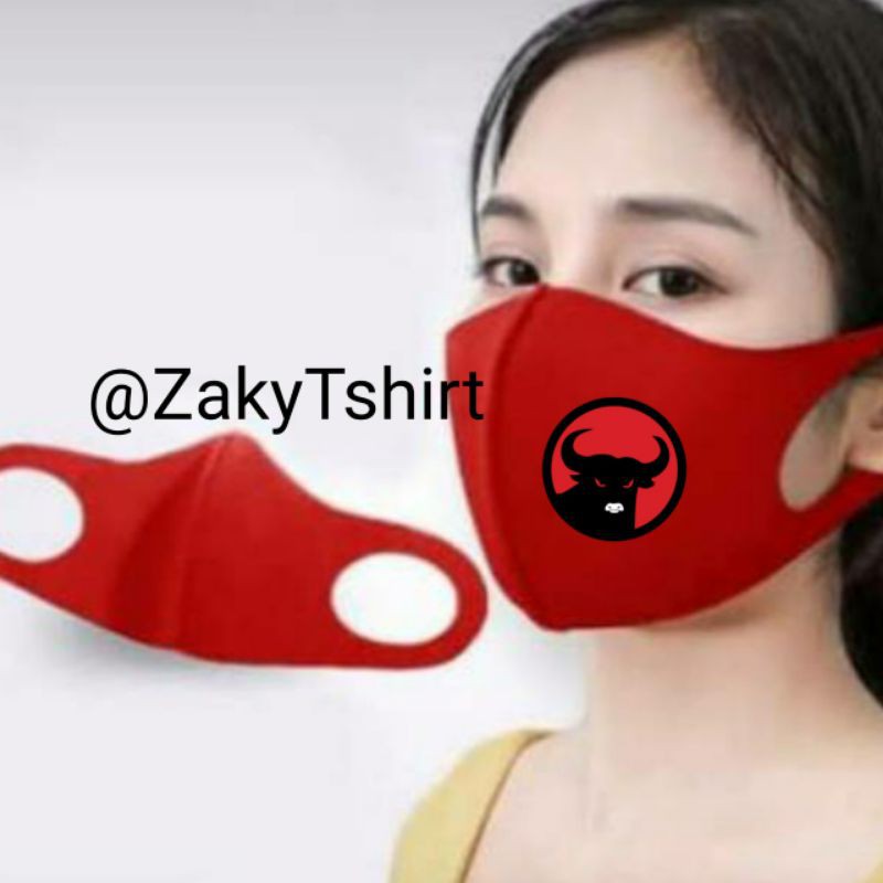 Masker Scuba Grade A+Logo PDI Perjuangan