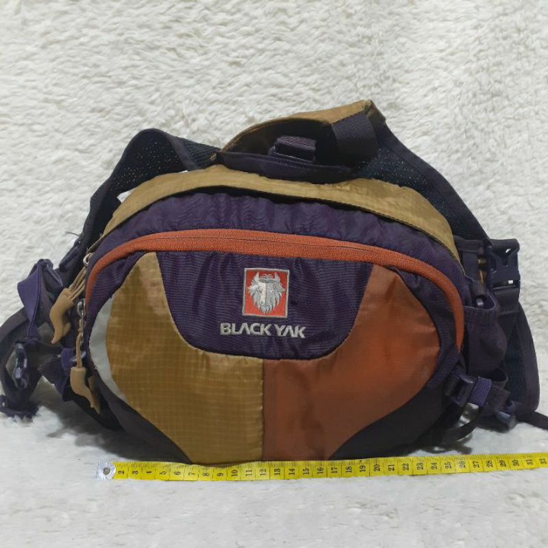 Tas Pinggang Second / Preloved / BLACK YAK Waist Bag Kuning Oranye Ungu / Bekas