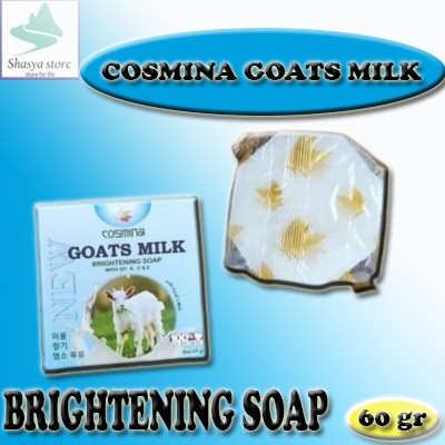 ✨SHASYA✨ COSMINA GOATS MILK SOAP 60gr - SABUN SUSU KAMBING THAI GOATS MILK SOAP ORI BPOM